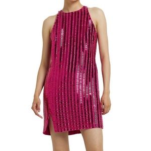 River Island Azalea Sequin Minidress In Pink Size… - image 1